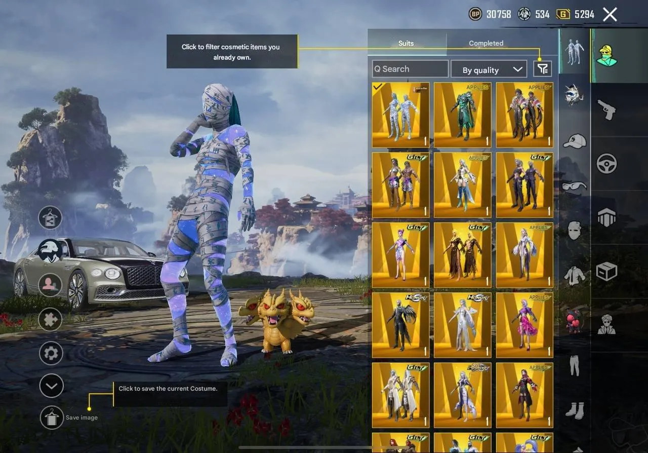 PGM238 9 SPORTS CARS, FULL M416 COLLECTION, 20 GOLDEN OUTFITS, 9 X-OUTFITS, Top Mythic Skins, Level 80 Ace, High-End Vehicles & Skins (G)